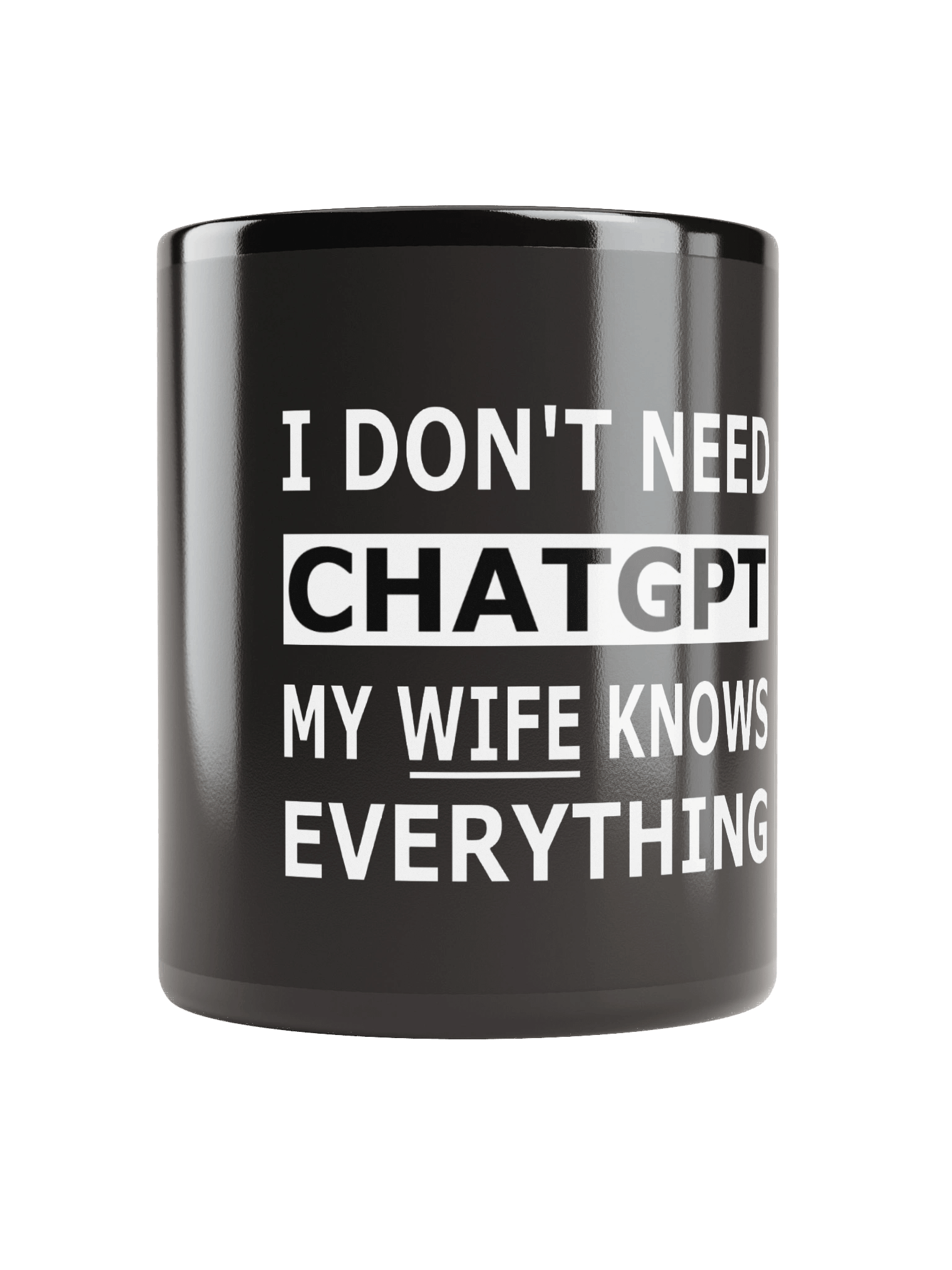 I Do not Need ChatGPT My Wife Knows Everything – Marriage Wisdom Mug Edition product image (1)
