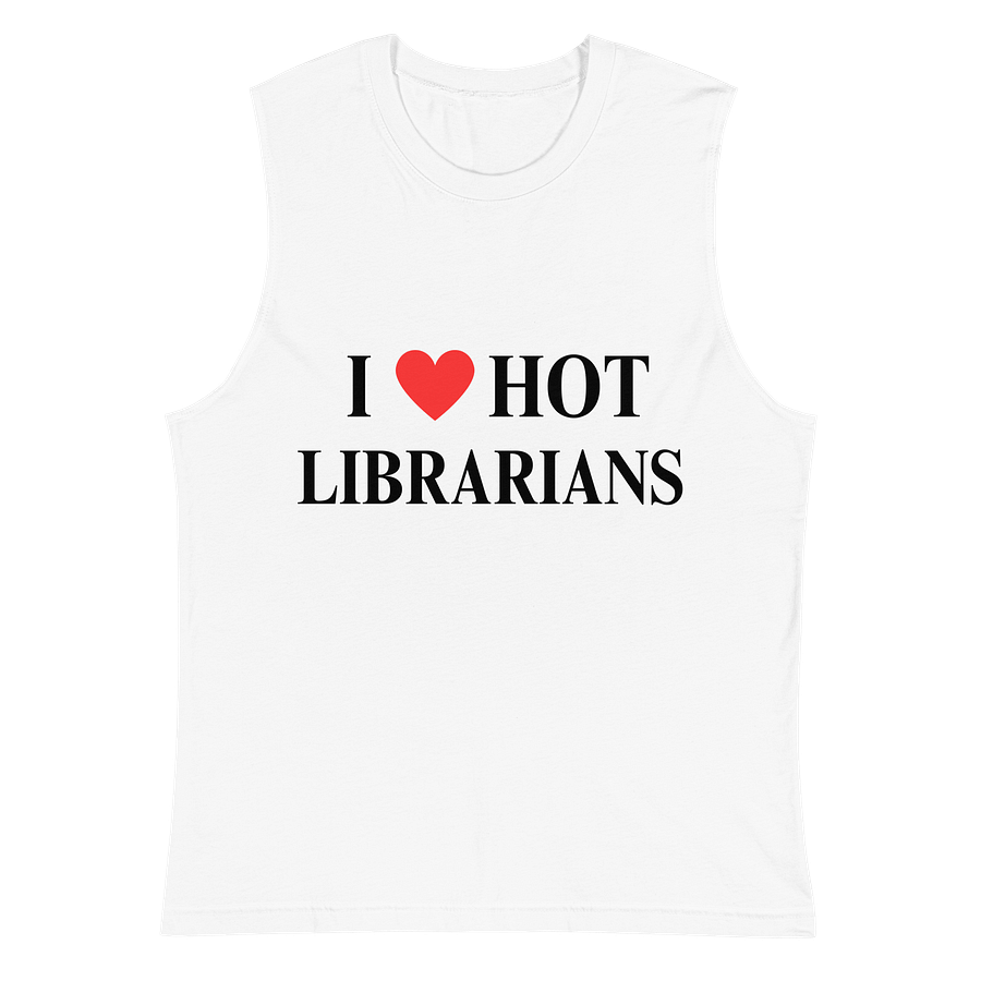 I HEART HOT LIBRARIANS UNISEX TANK product image (1)