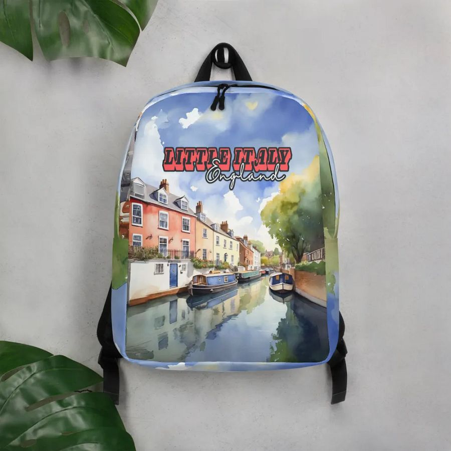 Little Italy - England - All Over Print - Watercolor - Backpack product image (7)