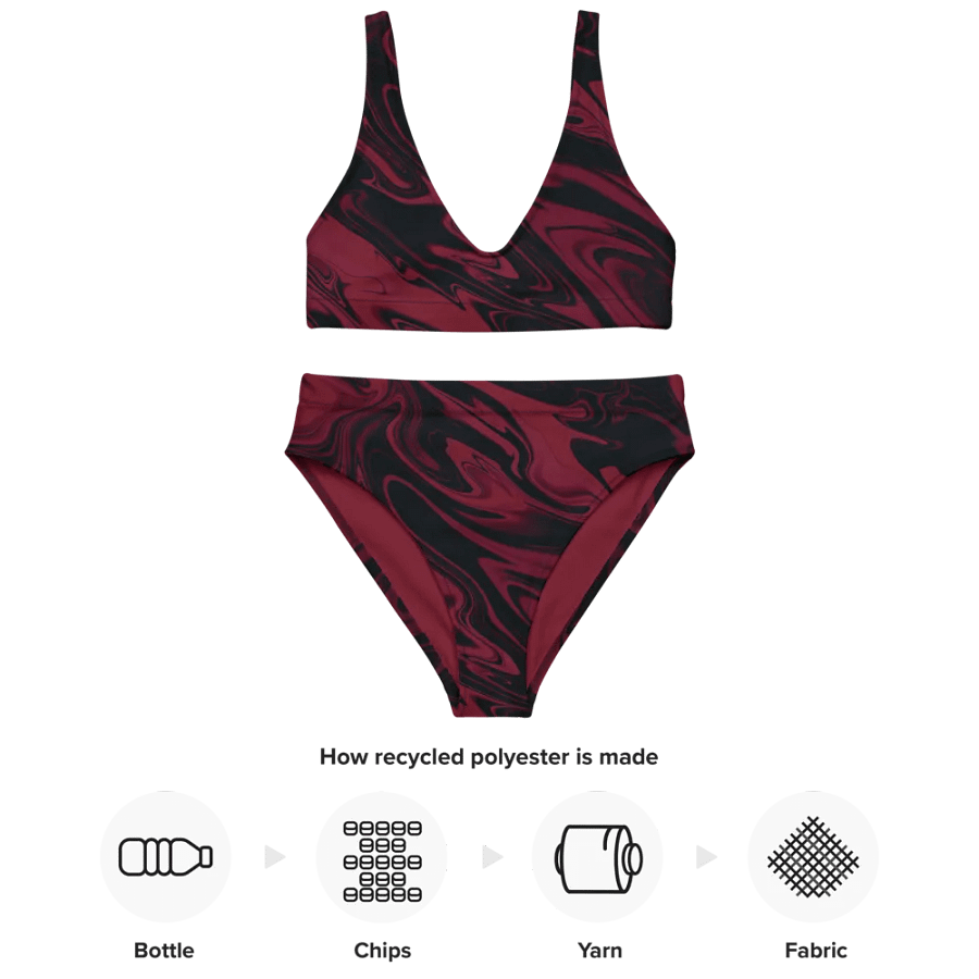 Stylish Swirl Recycled High Waisted Bikini product image (4)