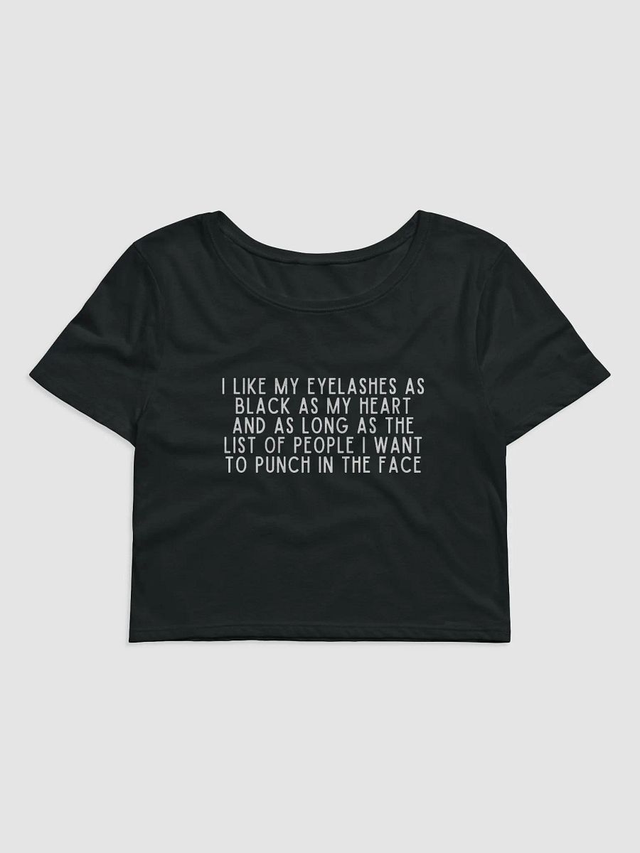 I Like My Eyelashes Crop Tee product image (1)