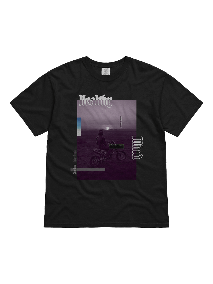 Healthy Mind, Dirt Bike Sunset Glitch | Shirt product image (9)