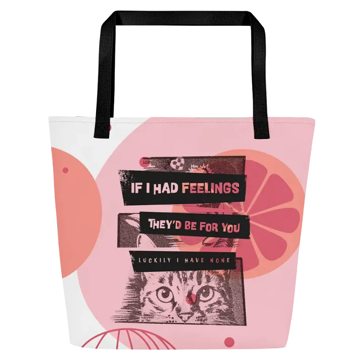 Vintage Cat Gaze - Tote Bag with Pocket product image (1)