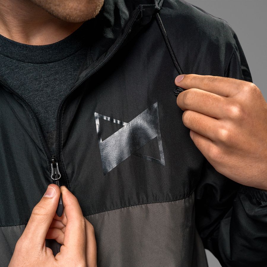 Core Logo Windbreaker (Black/Graphite) product image (4)