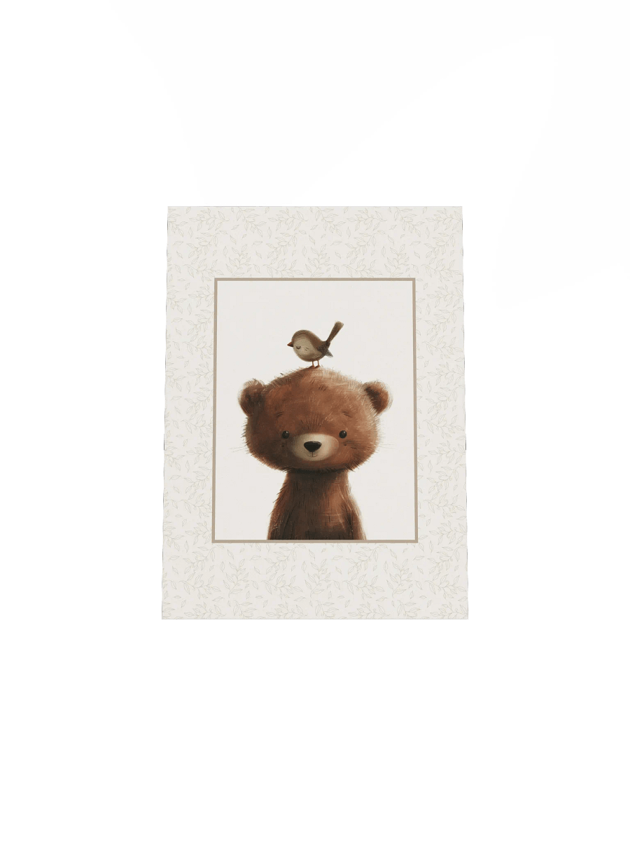 Woodland Bear Boho Nursery Print product image (5)