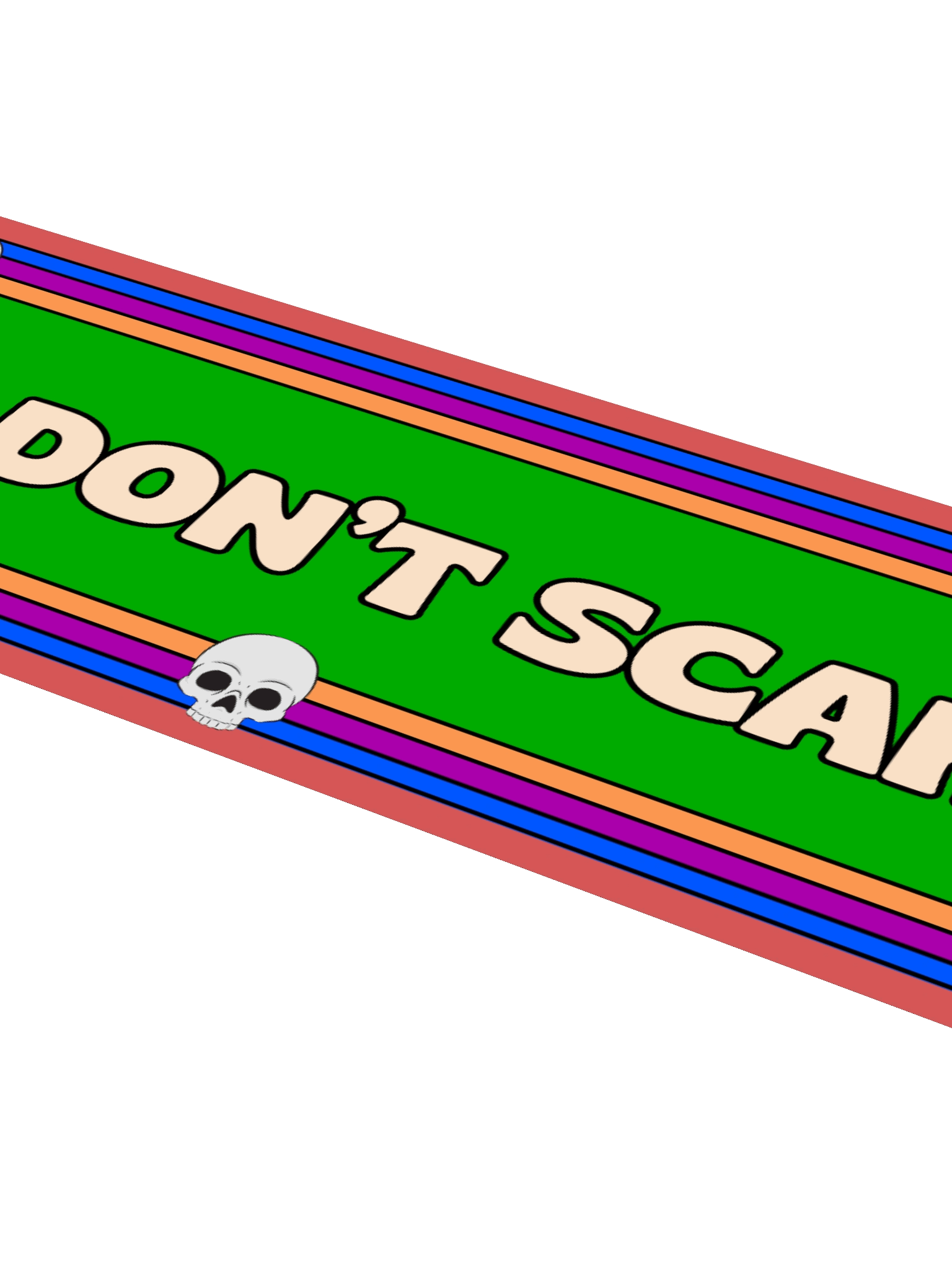You Don’t Scare Me – Retro Horror Vibes Bumper Sticker product image (4)