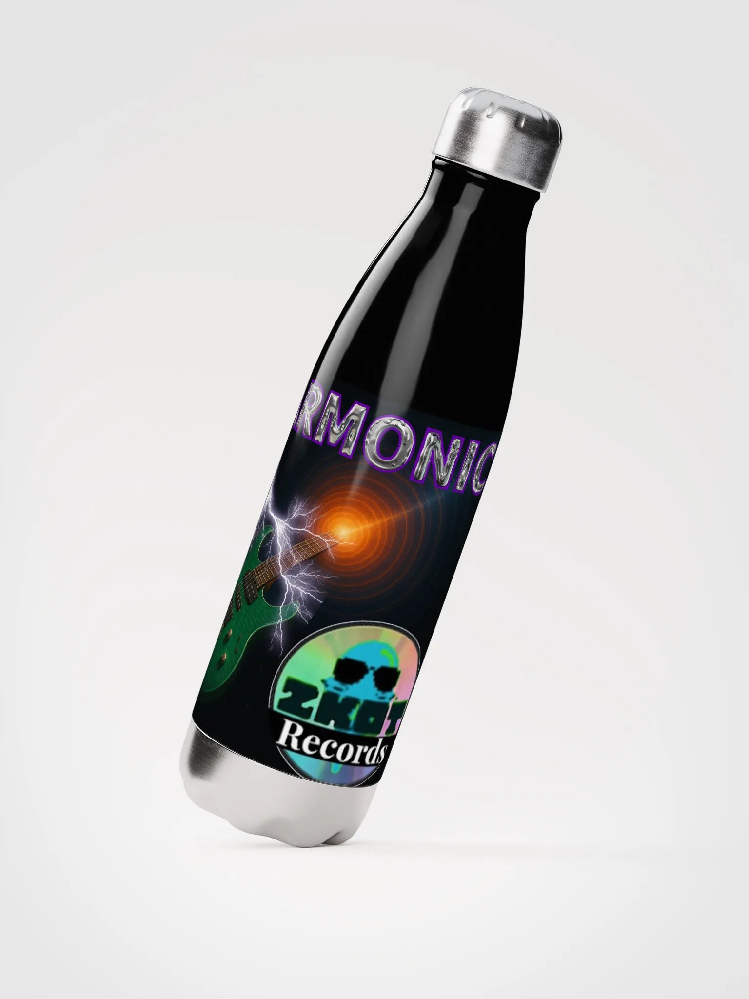 Harmonic Album Cover Stainless Steel Water Bottle - Show Your Support - Drinkware product image (4)