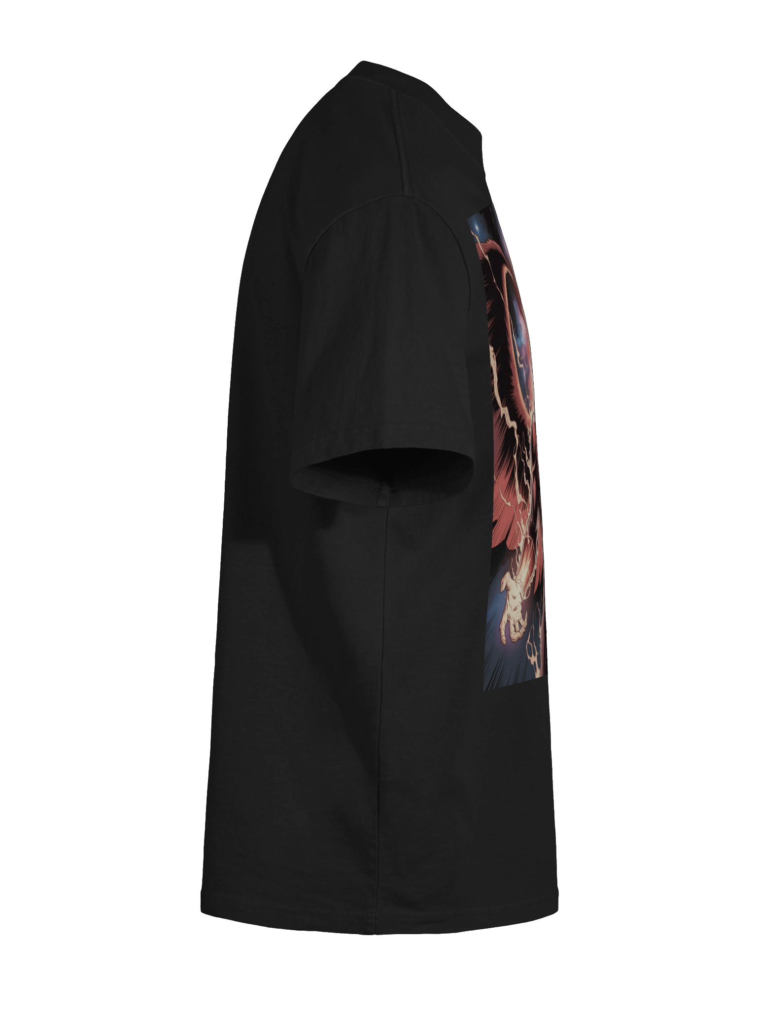 Dark Phoenix Inferno Eclipse Oversized Faded T-Shirt – Phoenix Fury Mantle product image (11)