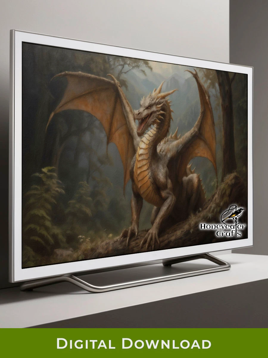 Enchanted Forest Dragon: Fantasy Frame TV Art product image (1)