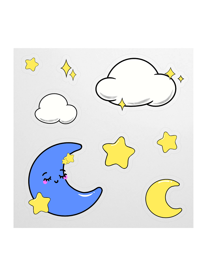 CLOUDS N STARS STICKER SHEET product image (1)