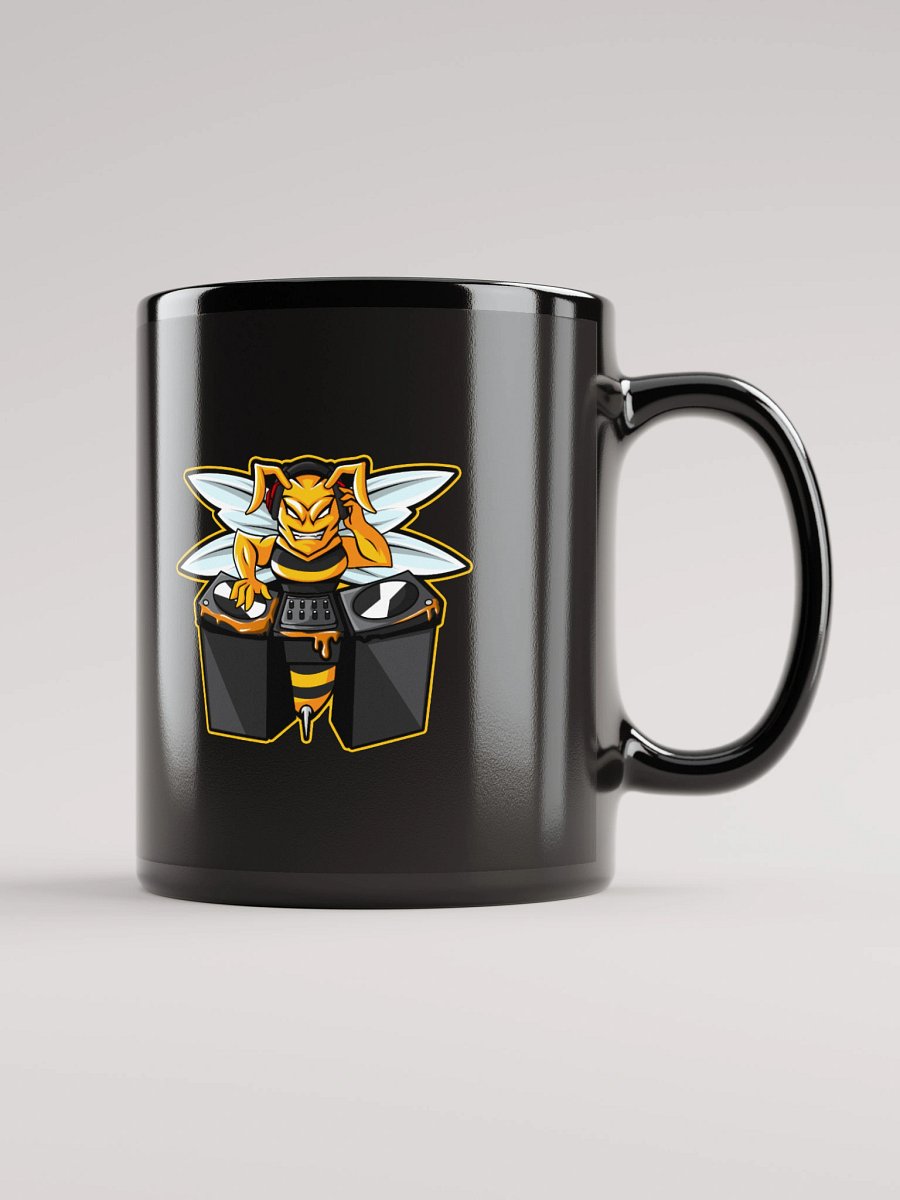 Bee Logo Black Glossy Mug product image (1)