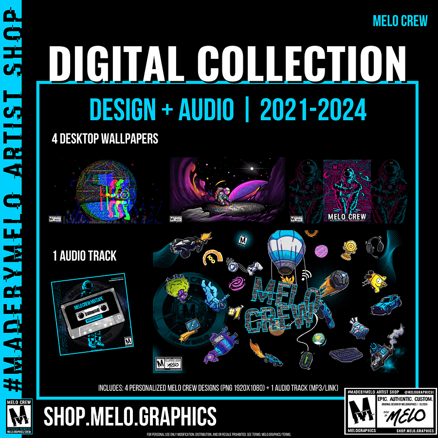MELO CREW Limited Edition Design/Audio Collection 2021-2024 | #MadeByMELO product image (1)