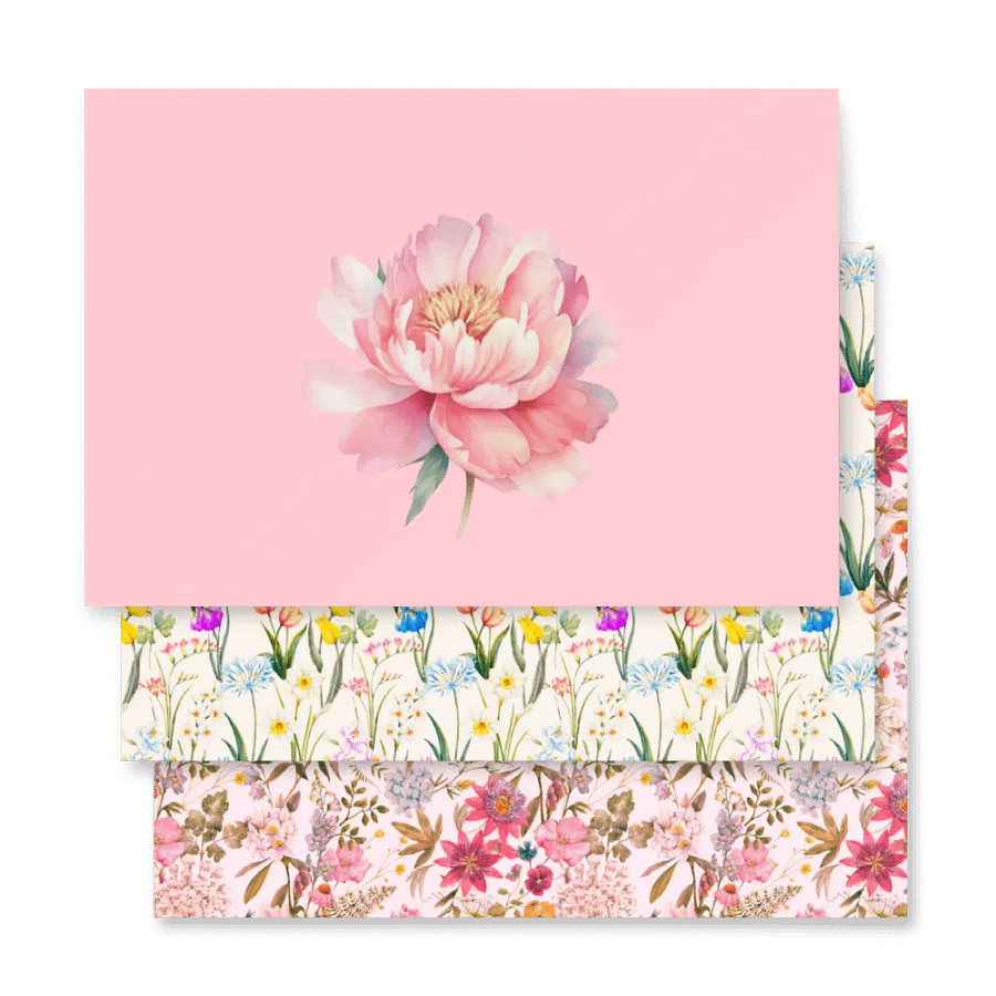 Blossom Burst Wrapping Paper Set product image (12)