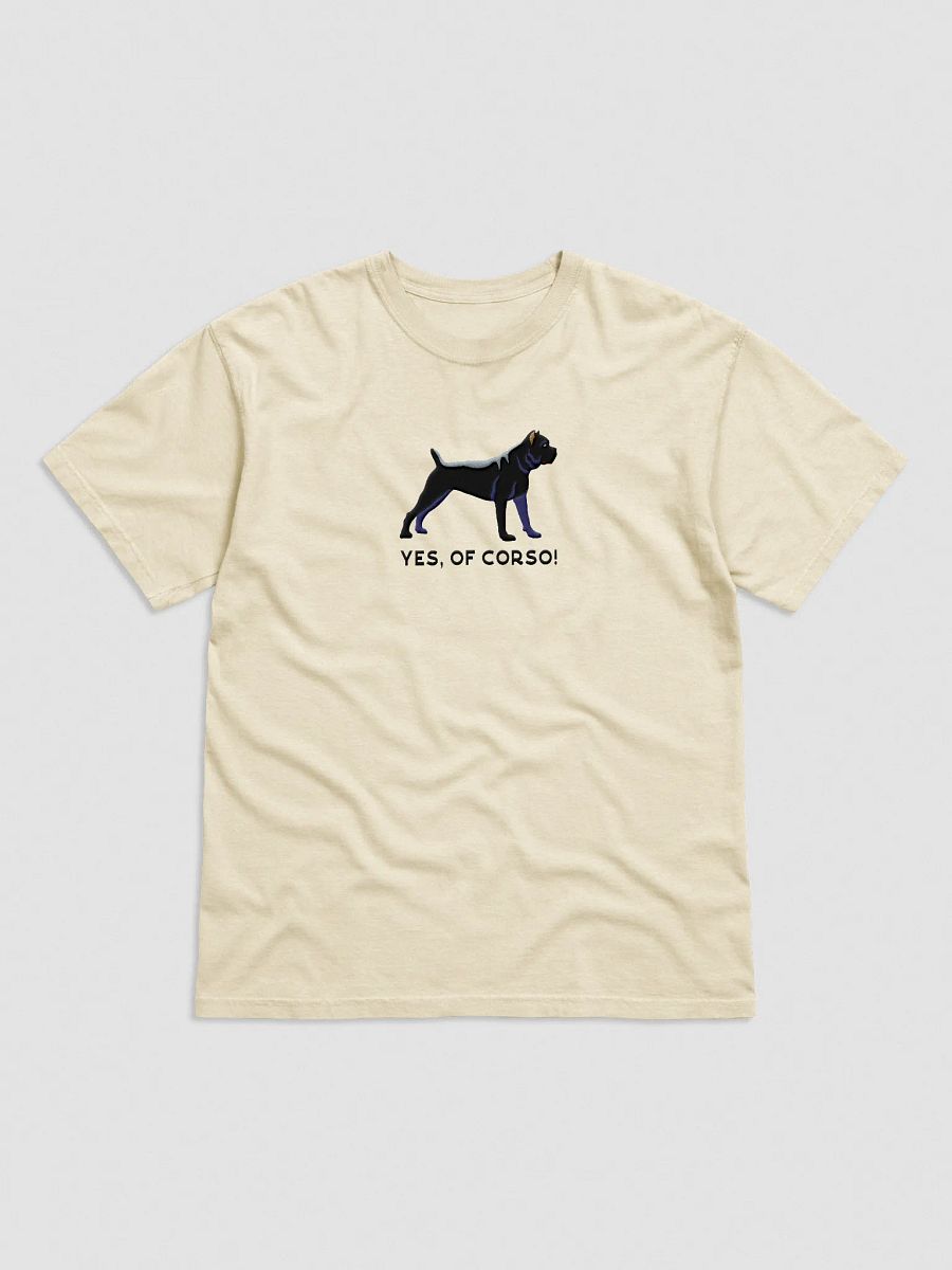 Yes, Of Corso T-Shirt(Embroidered) of a Cane Corso(Black) product image (41)
