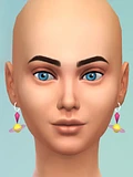 The Sims 4 CC: Passion's Planet - Earrings product image (1)