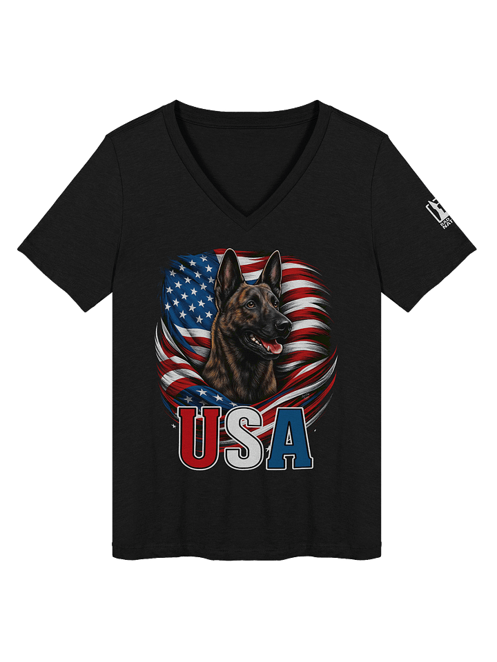USA Dutch Shepherd V-Neck Tee product image (2)