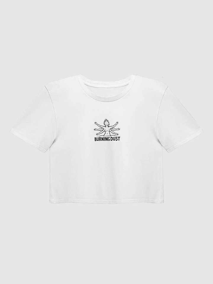 Burning Dust Women's Crop Top White product image (1)