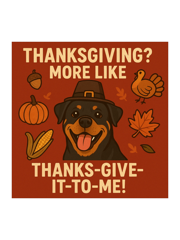 Rottweiler Thanksgiving Sticker Set product image (2)