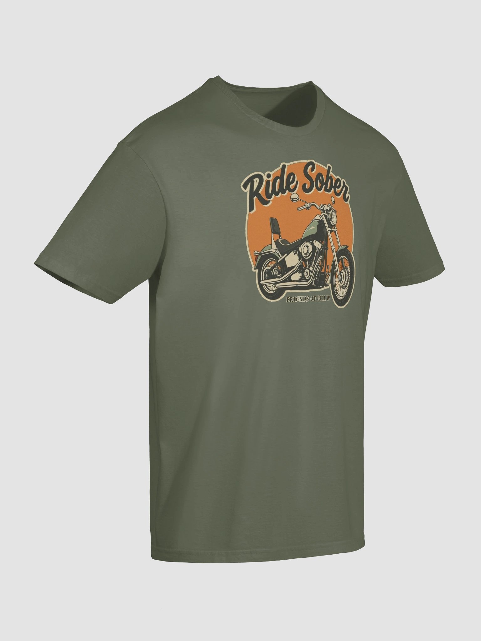 Ride Sober Friends of Bill W T-Shirt product image (3)