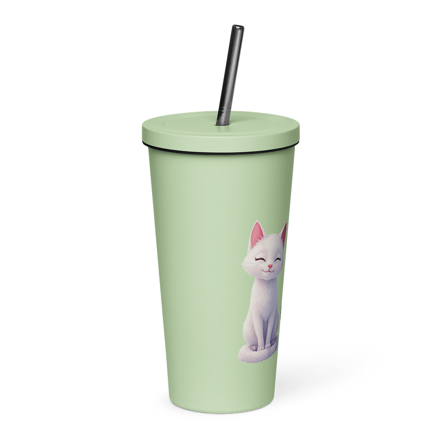 Claudia Insulated Tumbler with Straw - Light product image (4)