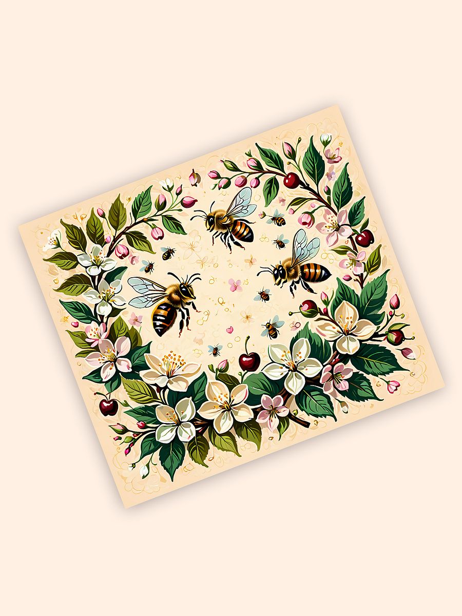 Bees & Blossoms Tumbler Wrap product image (2)