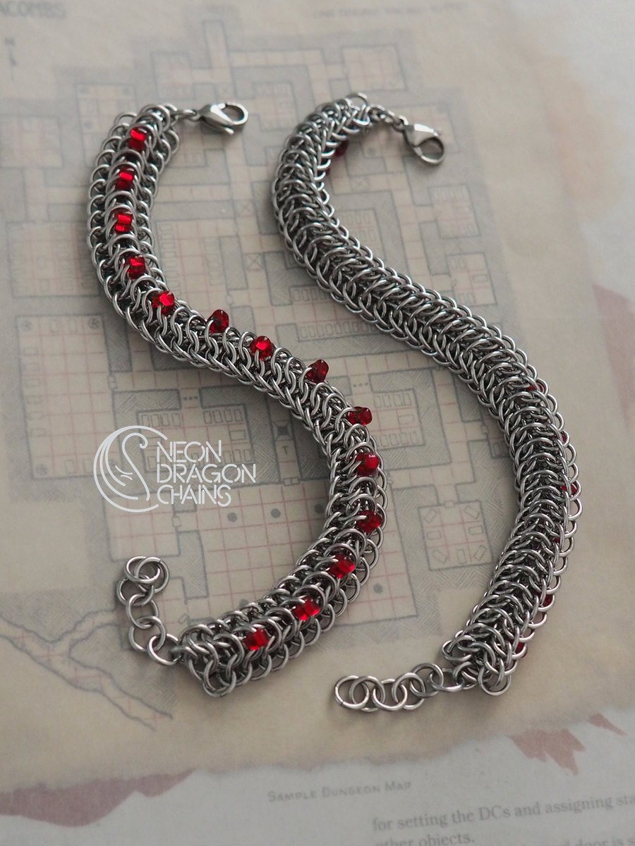 Infernal Dragonback Bracelet / Halloween OOAK product image (5)