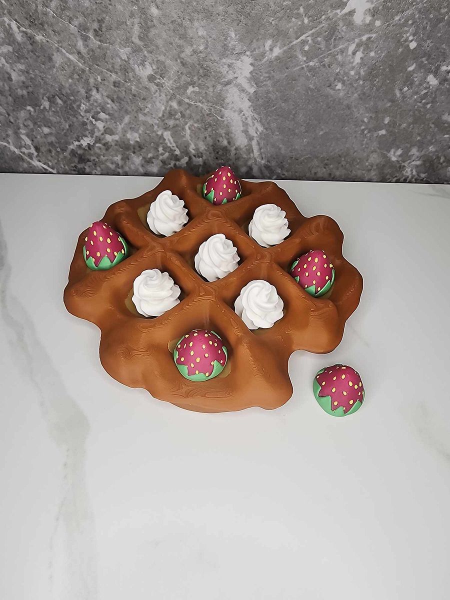 Strawberry and Waffle Tic Toe Toe product image (1)