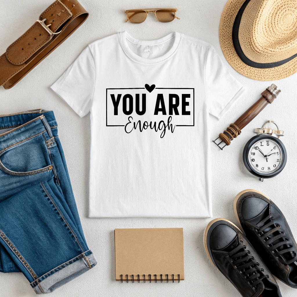 You Are Enough - Women's White T-Shirt product image (2)
