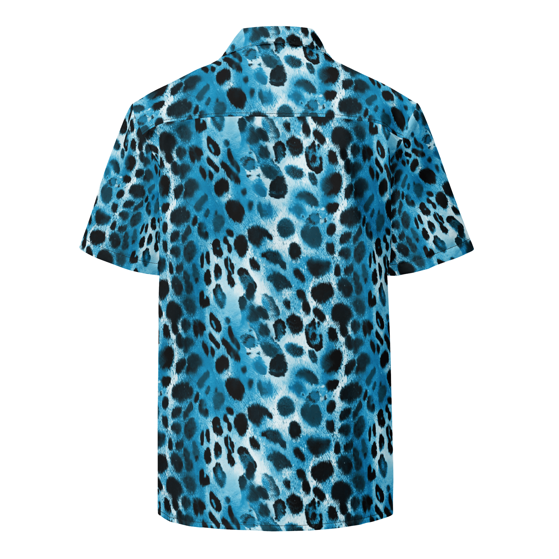 Blue Leopard Hawaiian Shirt product image (2)