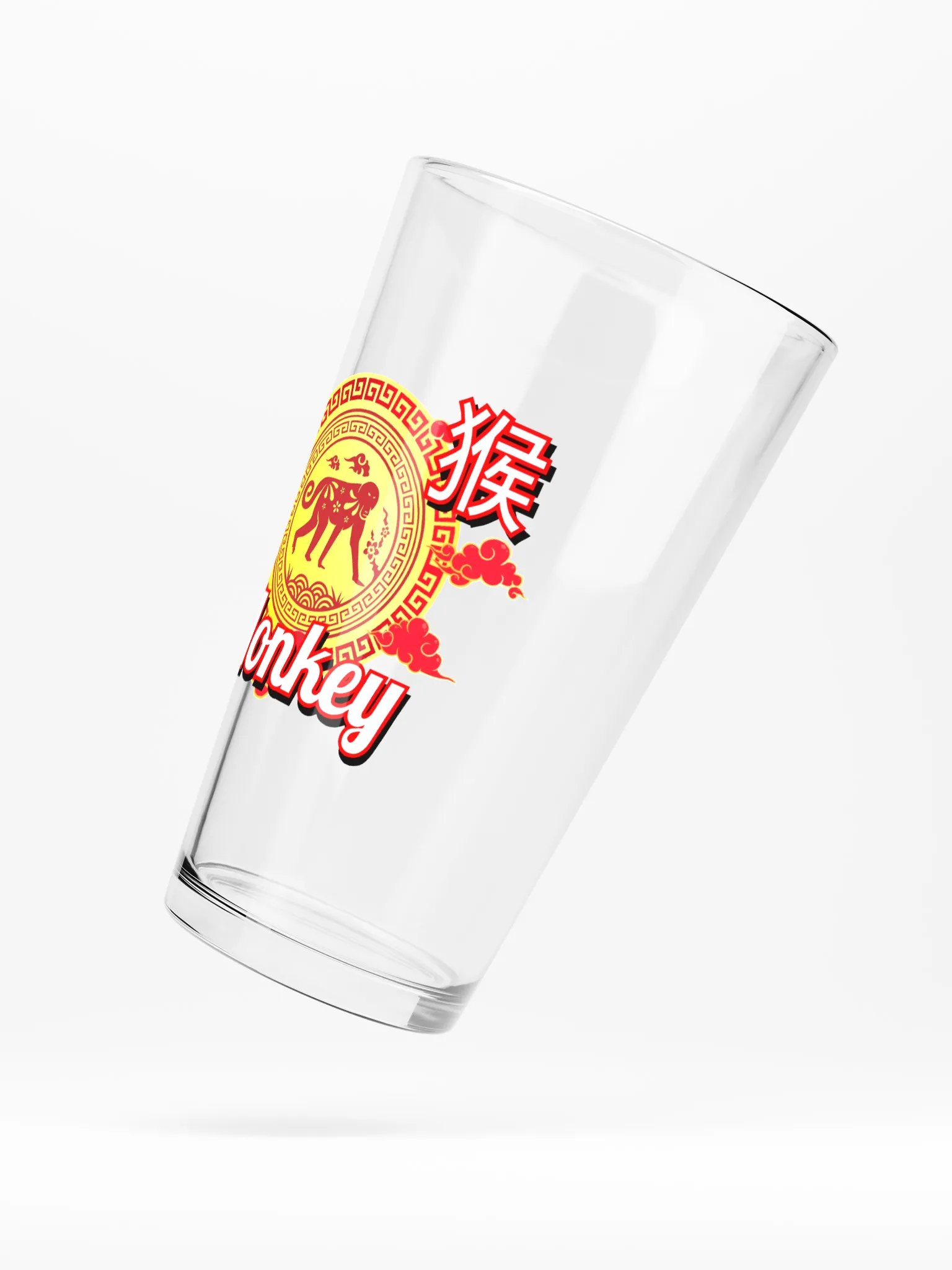 Monkey - Chinese Zodiac Pint Shaker Glass product image (5)