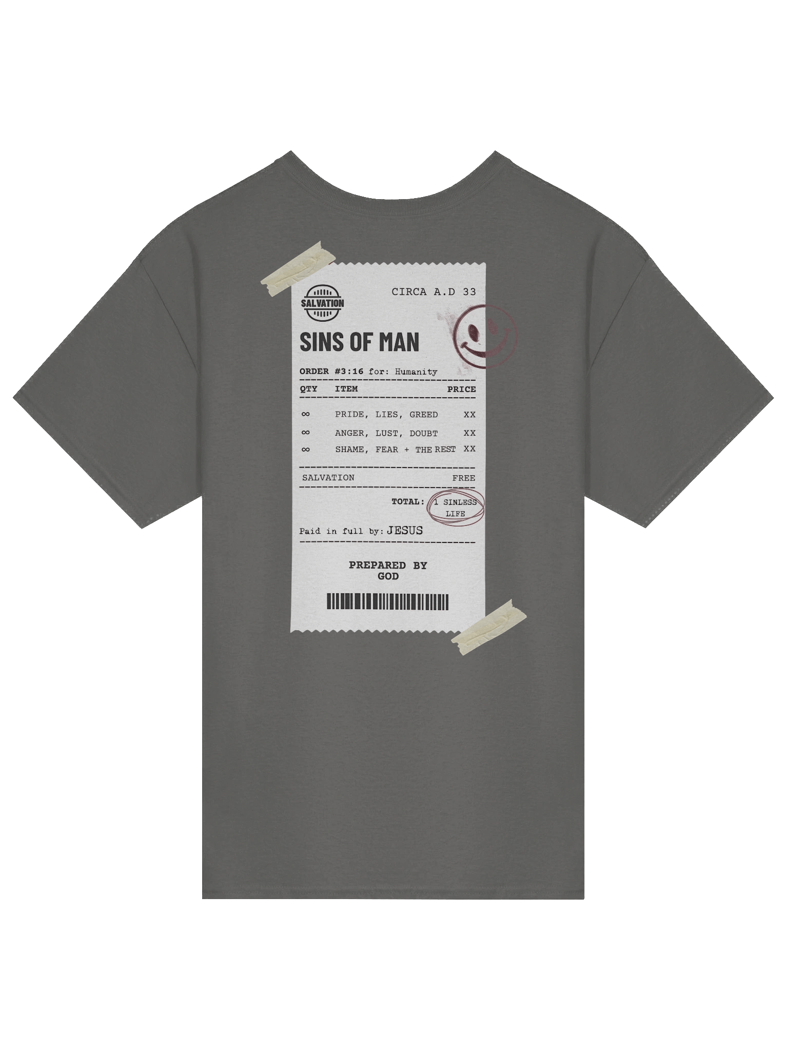 YHWH Heavyweight Tee - "Paid in Full" product image (1)