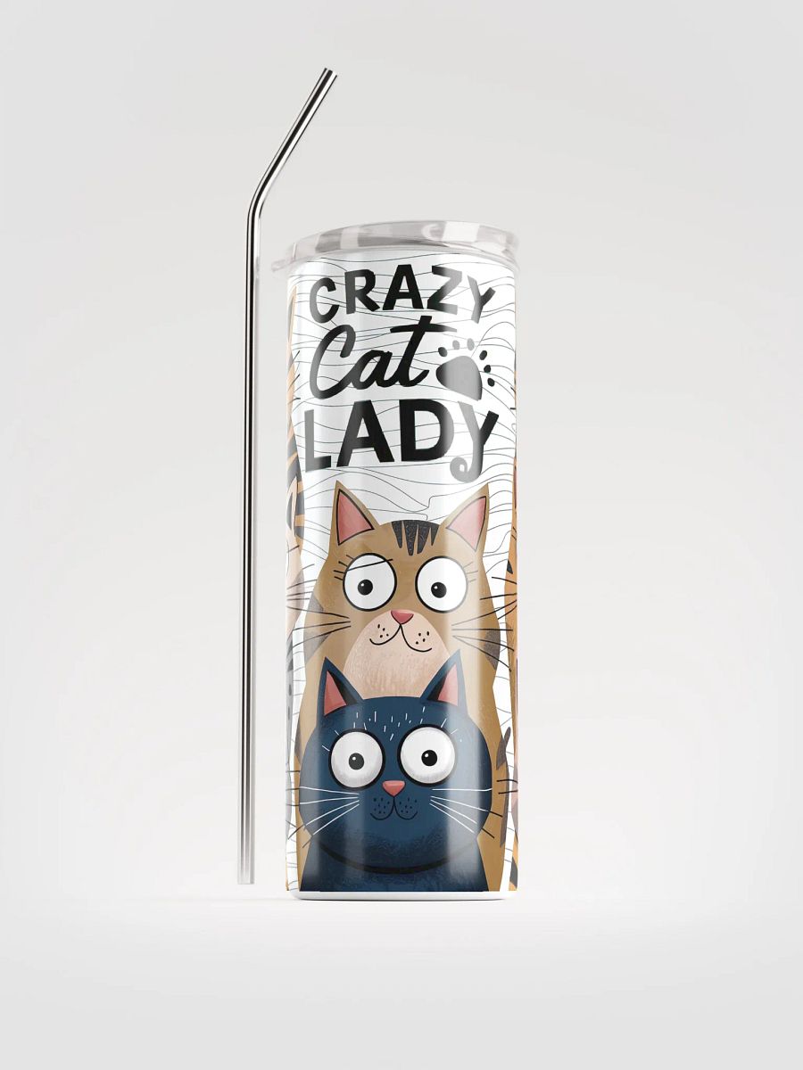 Crazy Cat Lady Stainless Steel Tumbler product image (1)