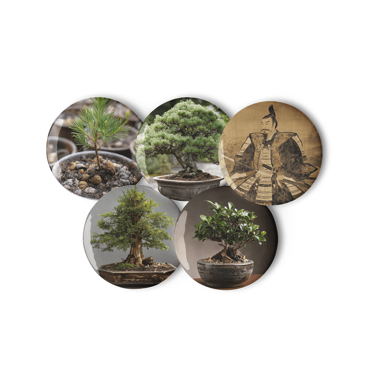 Bonsai Pin Badge Set – Mini Tree Lapel Pins for Bonsai Enthusiasts product image (3)
