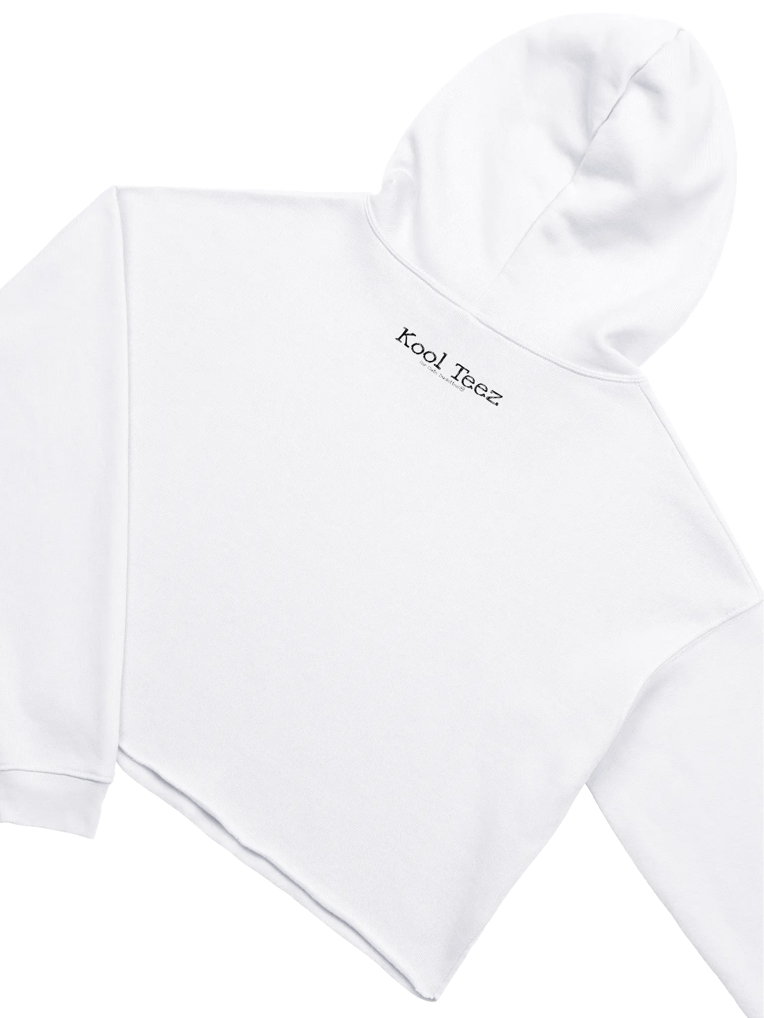 Cute Dudette White Crop Hoodie product image (4)