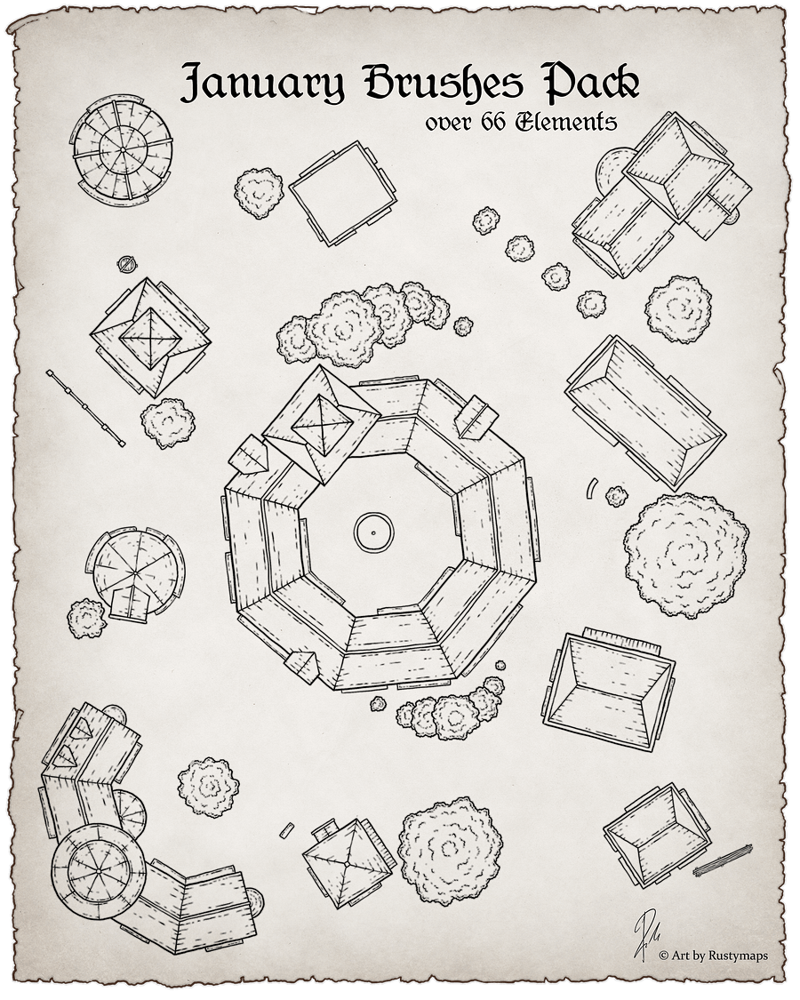 Map maker - Brush final bundle Pack product image (11)