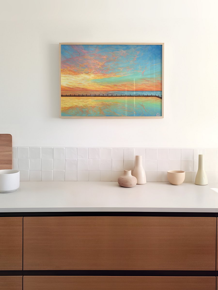 Breaking Sunset Over the Coast Art Print product image (3)