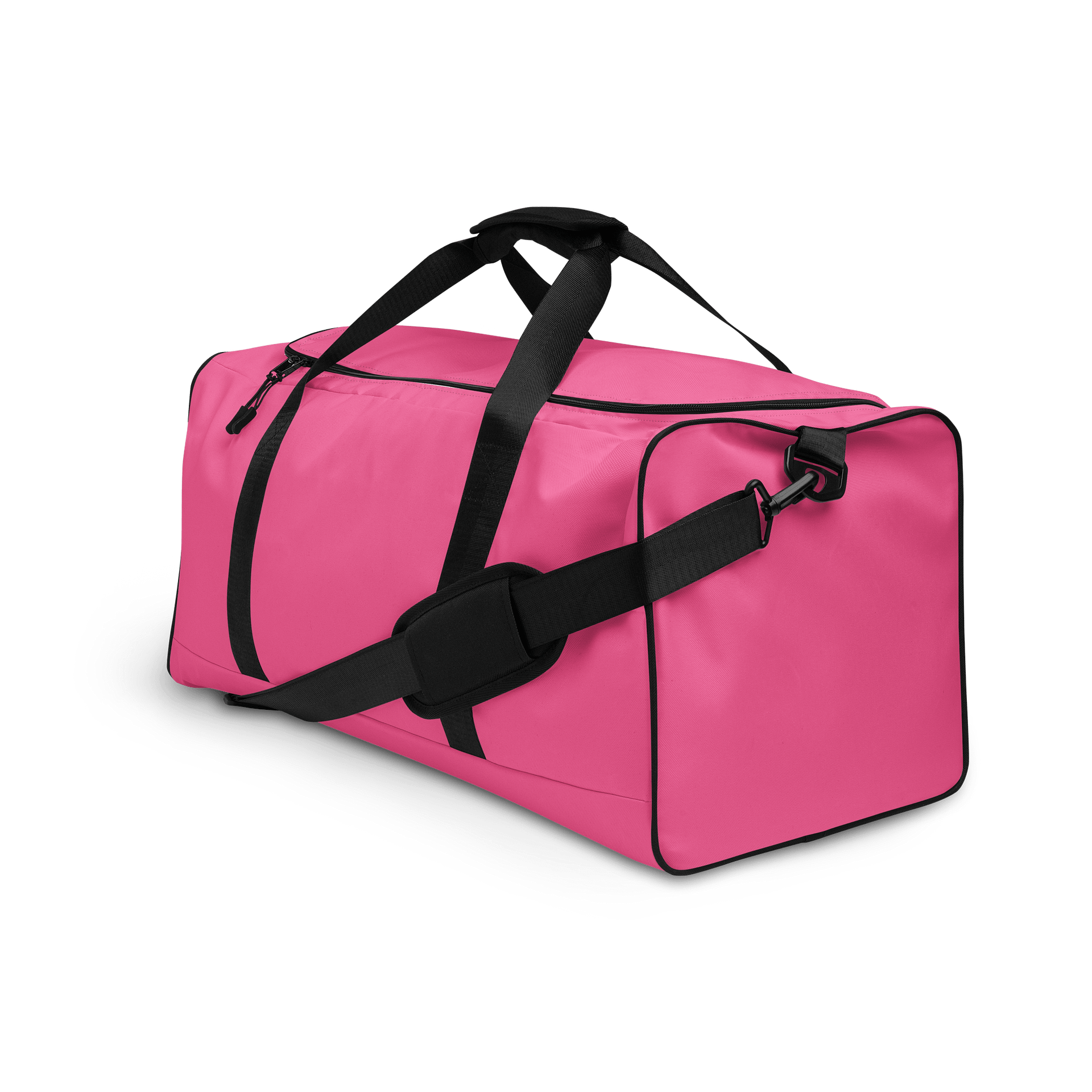 Flamingo Pink Solid Color Duffel Bag product image (3)