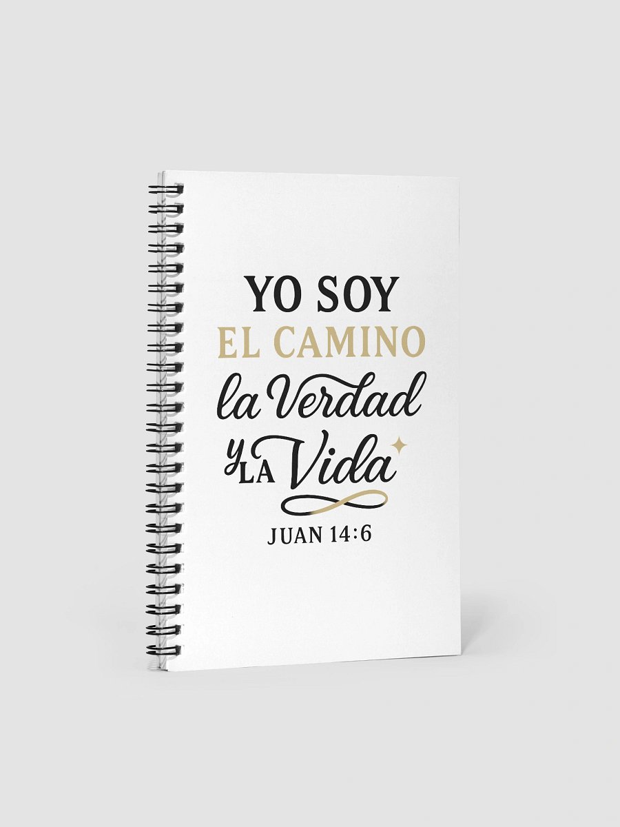 Christian Spiral Notebook – “Yo Soy el Camino, la Verdad y la Vida” – Spanish John 14:6 product image (1)
