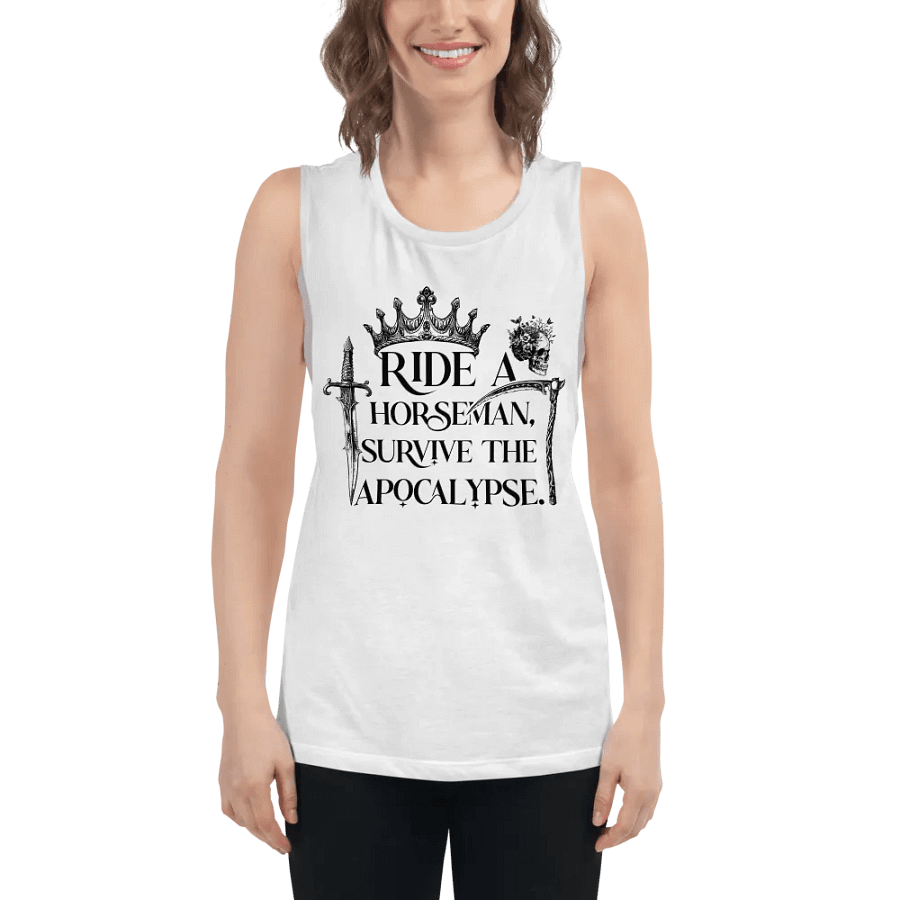 Ride a Horseman Bella+Canvas Women's Flowy Muscle Tank product image (50)