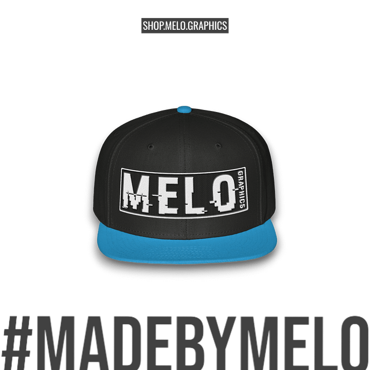 MELOgraphics Classic: Two Tone - Snapback Hat | #MadeByMELO product image (3)