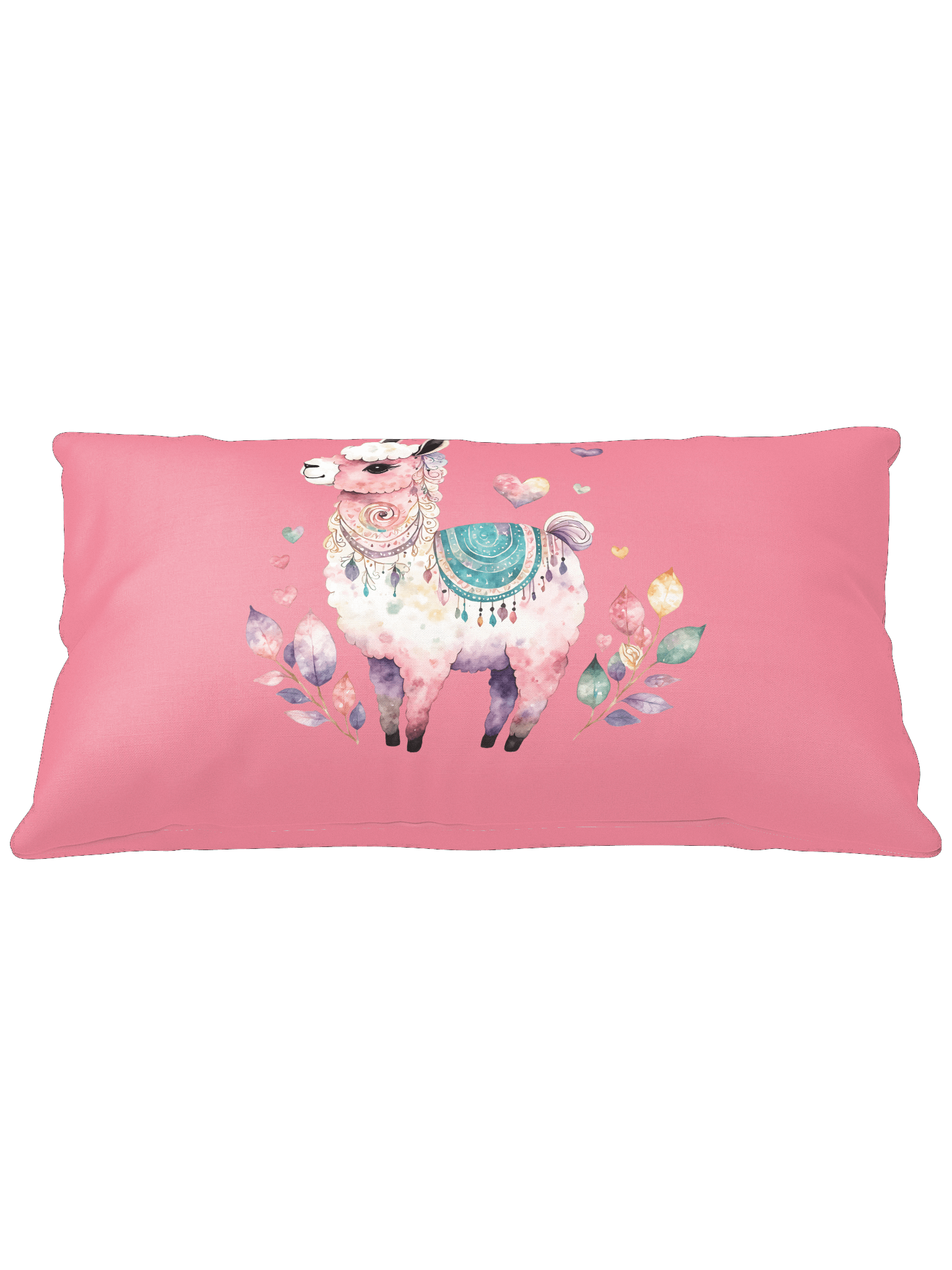 Whimsical Llama Throw Pillow – “Love Never Fails” Reversible Design product image (3)