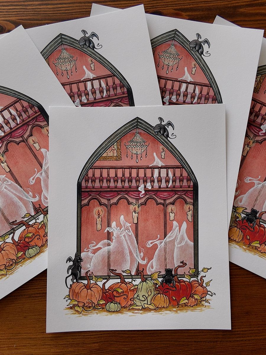 Ghostly Ballroom Print product image (3)