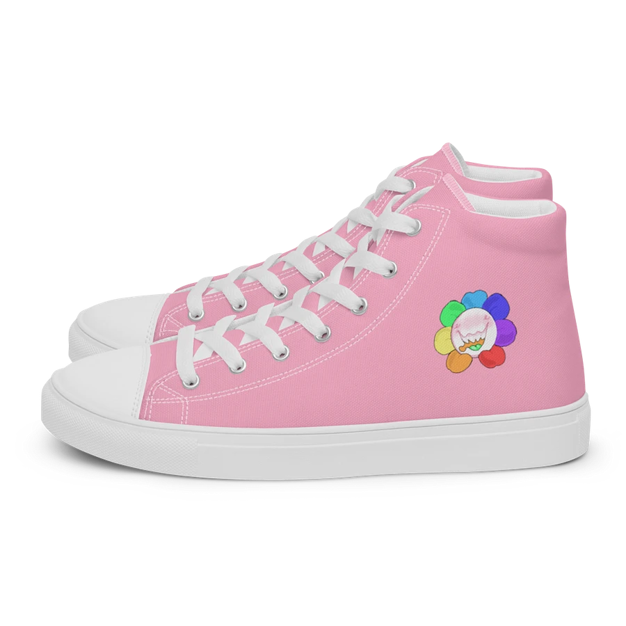 Pastel Pink and White Flower Sneakers product image (2)