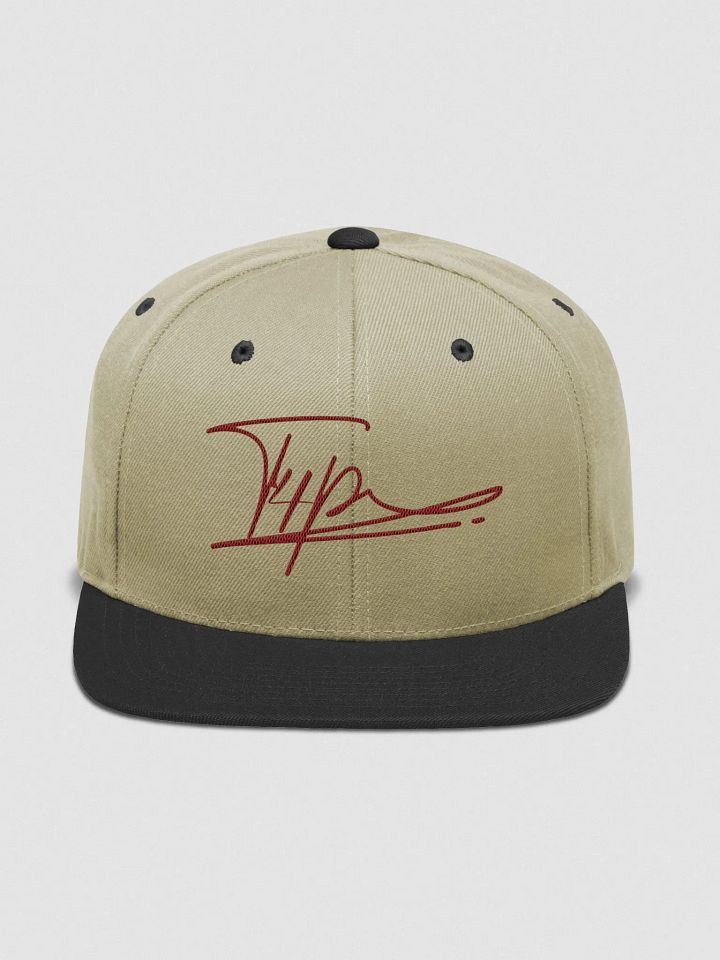 T4P Wool Blend Snapback - Beige/Maroon product image (1)