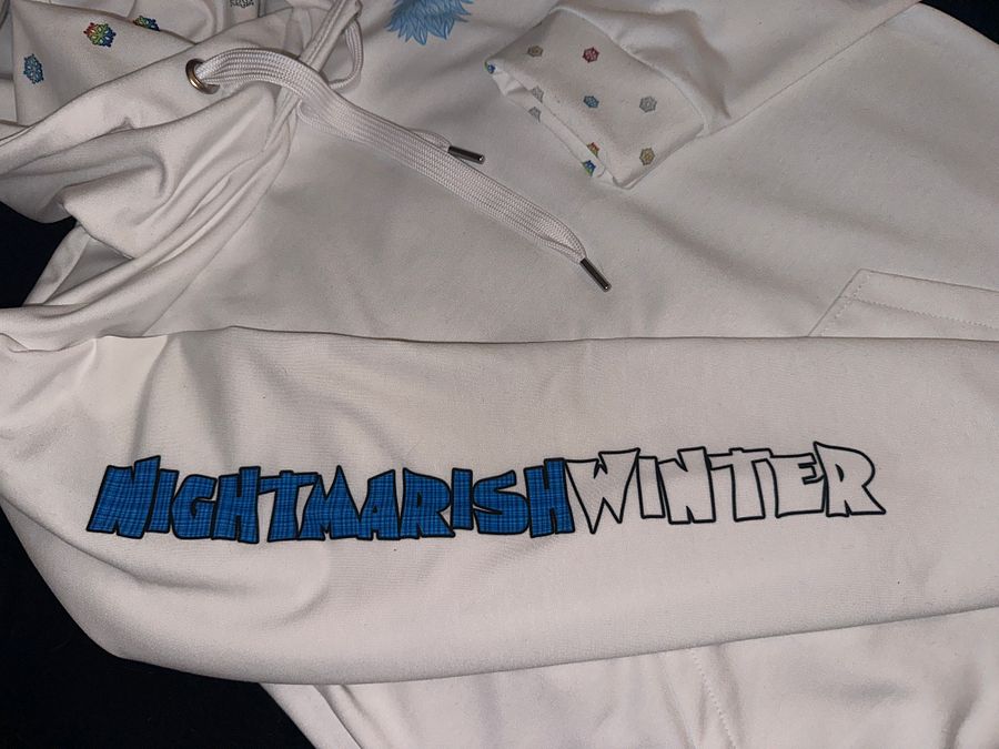 White Winter is Here Hoodie - back product image (4)