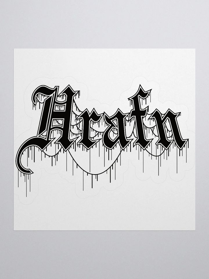 Hrafn Gothic Logo Kiss Cut Stickers product image (1)