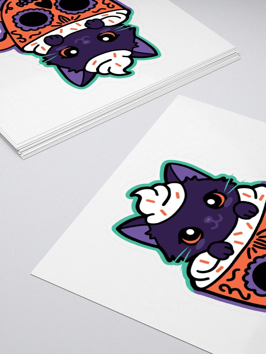 Sugar Skull Kitten Mug Sticker product image (4)