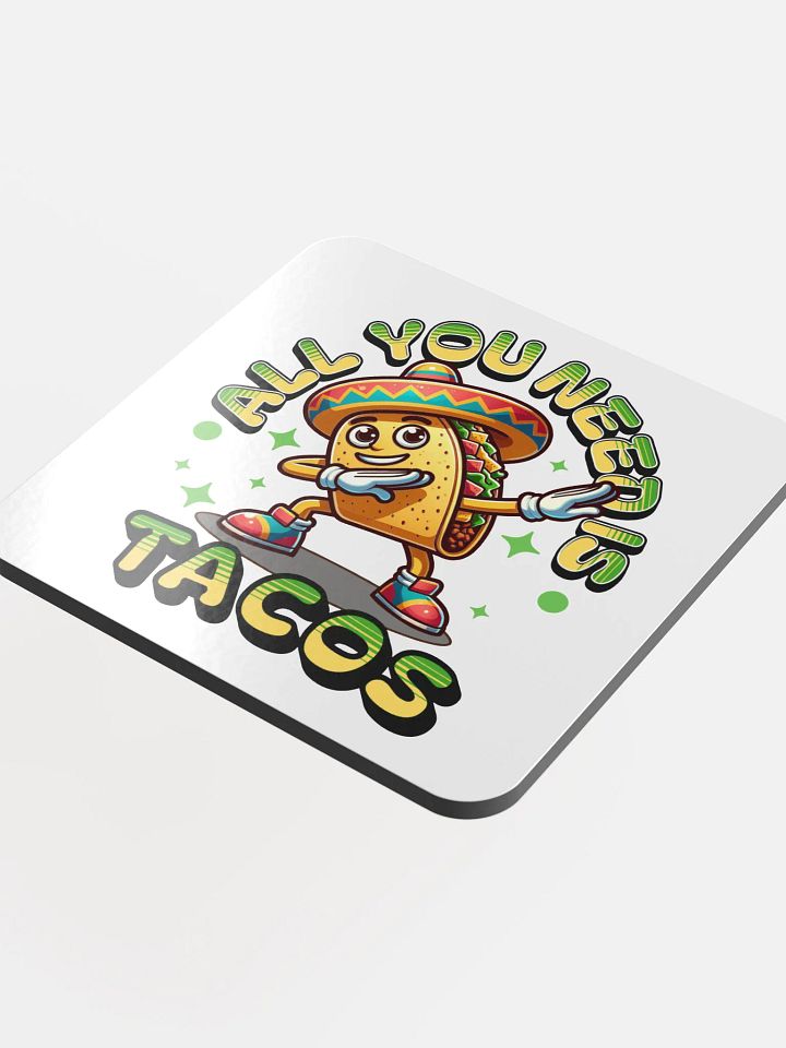 Taco Fiesta Glossed Cork Coaster product image (1)