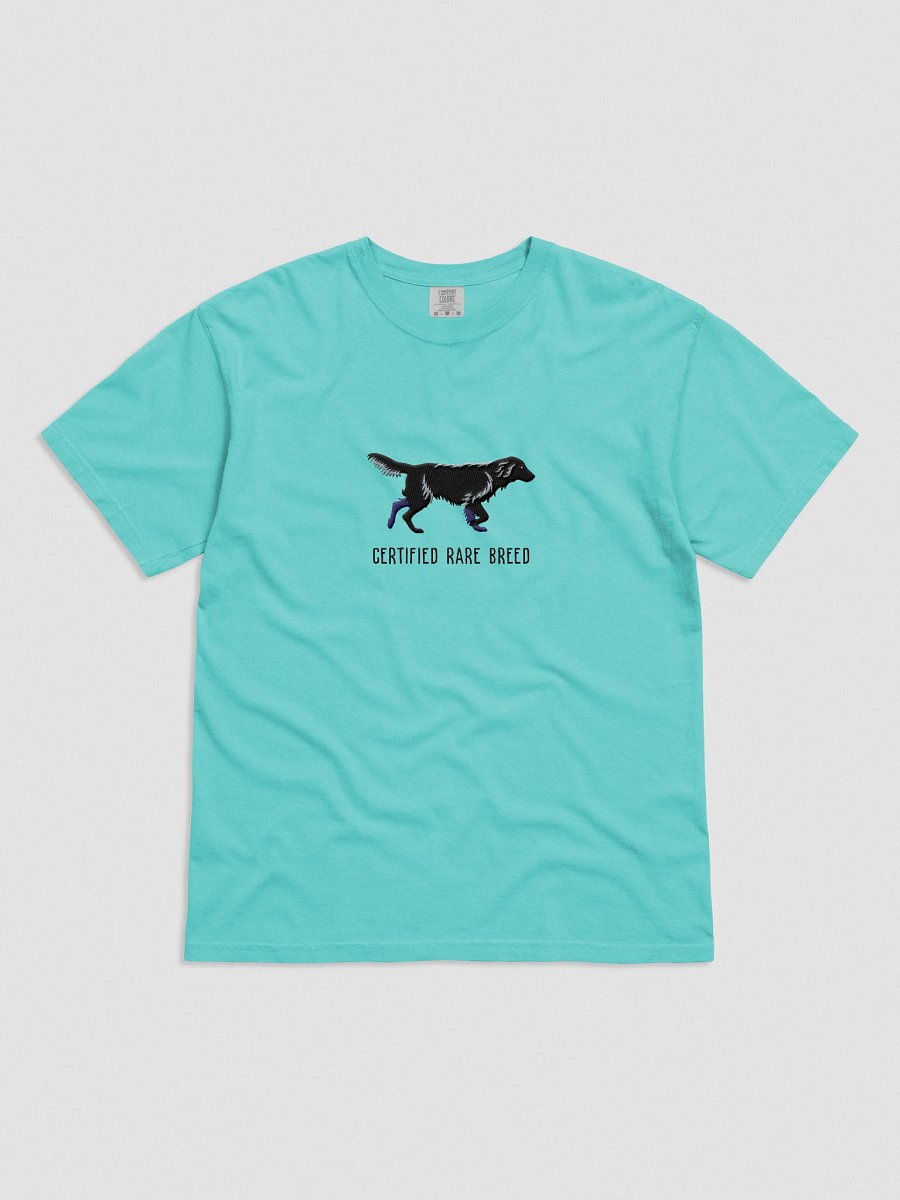 Certified Rare Breed T-Shirt(Embroidered) of a Flat-Coated Retriever(Black) product image (31)