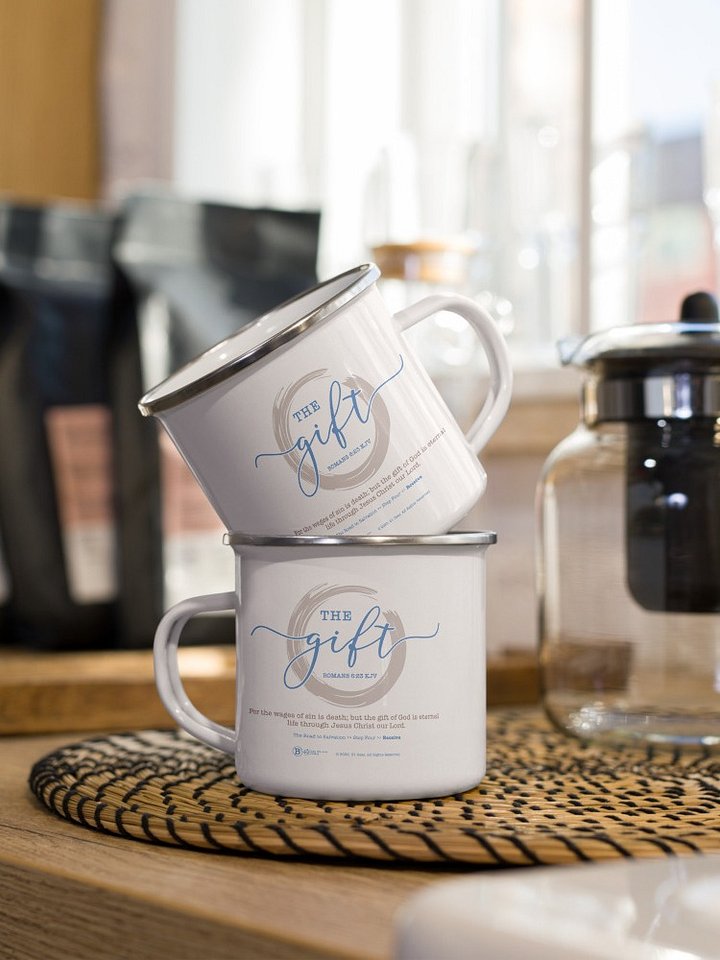 Mug, The Road to Salvation, Step 4, THE GIFT/Receive, Premium Enamel Mug product image (1)